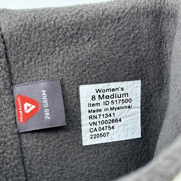 L.L. Bean Ultralight Quilted Insulated Boots Womens Size 8 White Gray Insulated - Picture 7 of 8